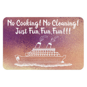 Cruise Ship Cabin Gold Door Marker Funny Magnet