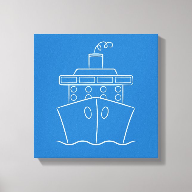 Cruise ship canvas print (Front)