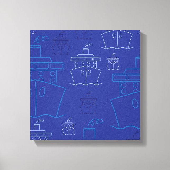Cruise ship canvas print (Front)