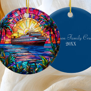 Cruise Ship  Ceramic Ornament
