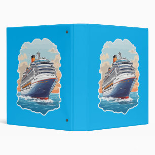 Cruise ship colorful binder