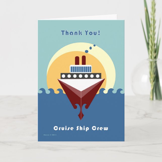 Cruise Ship Crew - Thank you (Front)