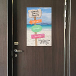 Cruise Ship Decor Custom Door Magnet - 3 Ports Magnetic Dry Erase Sheet<br><div class="desc">Decorate your cruise ship door with this fun cruise door magnet. Customize with your text and ports of call during your cruise itinerary. Please note: Not all ship's doors are magnetic. We cannot guarantee your door will be magnetic. Please check with your travel agent, the cruise line, or via forums....</div>