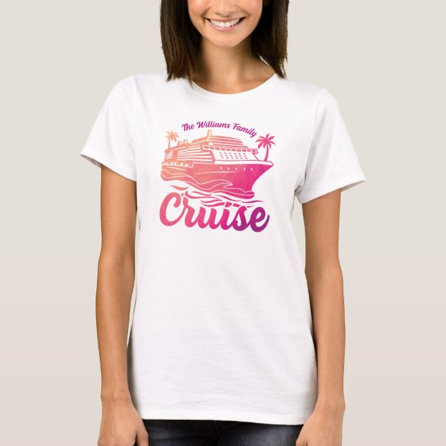 Cruise Ship Embarkation Custom T-Shirt (Front)