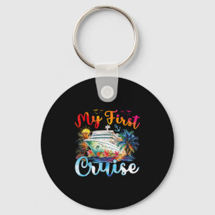 Cruise Ship Family Summer Vacation Trip My First C Keychain