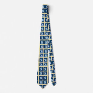 Cruise Ship Icon Pattern Double Sided Tie