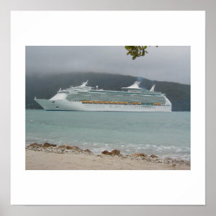 Cruise Ship in Haiti Poster