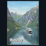 Cruise ship in Norway Fjord Magnet<br><div class="desc">Norway’s fjords are carved masterpieces of ice and water, where towering cliffs plunge into mirror-calm seas. In the wilds of Western Norway, ancient glaciers gouged deep, U-shaped valleys that now brim with sapphire waters, flanked by waterfalls that cascade in silken ribbons down moss-clad rock faces. Geirangerfjord and Nærøyfjord—both UNESCO World...</div>