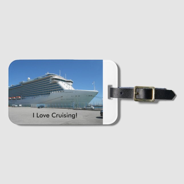 Cruise Ship Luggage Tag (Front Horizontal)