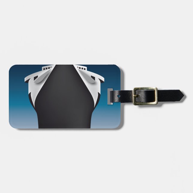 Cruise Ship Luggage Tag (Front Horizontal)