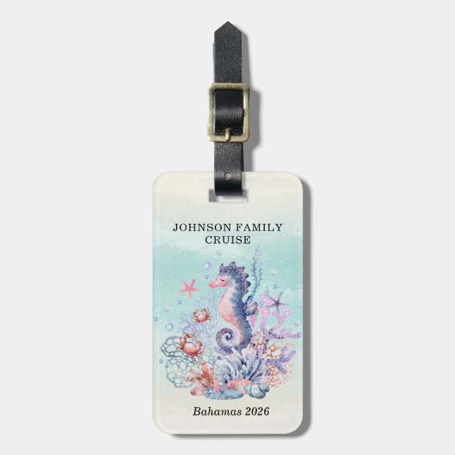 Cruise Ship Luggage Tag (Front Vertical)