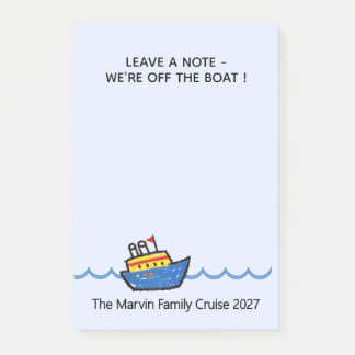 Cruise Ship Message Pad Post-it Notes