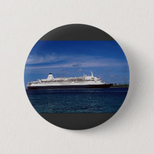 Cruise ship, Nassau, Bahamas 2 Inch Round Button
