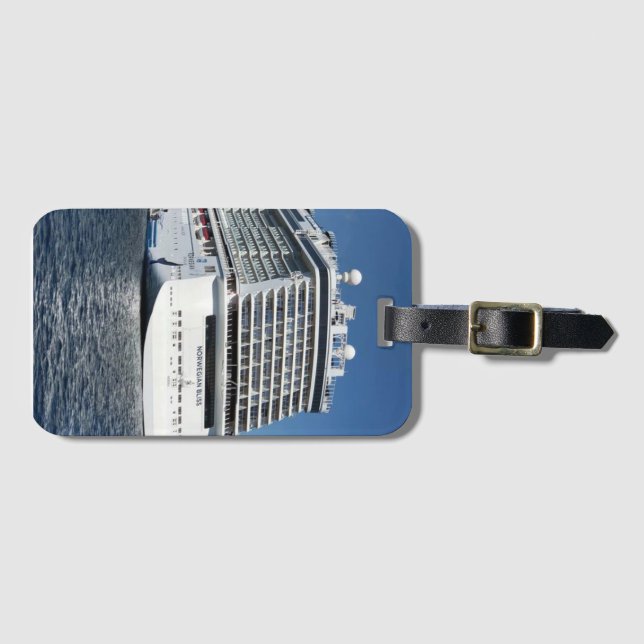 Cruise Ship Norwegian Bliss Travel Luggage Tag (Front Horizontal)