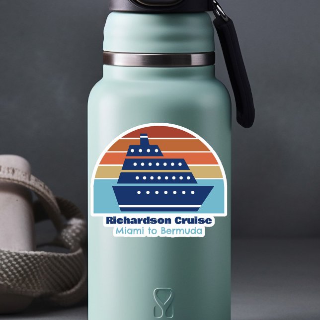 Cruise Ship Sunset Personalized Family Vacation (Creator Uploaded)