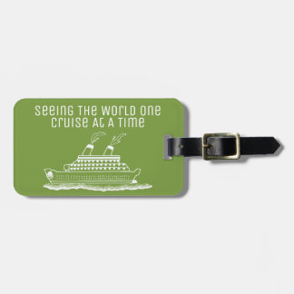 Cruise Ship Traveller Funny Modern Simple Luggage Tag