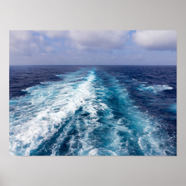 Cruise ship wake poster (Front)