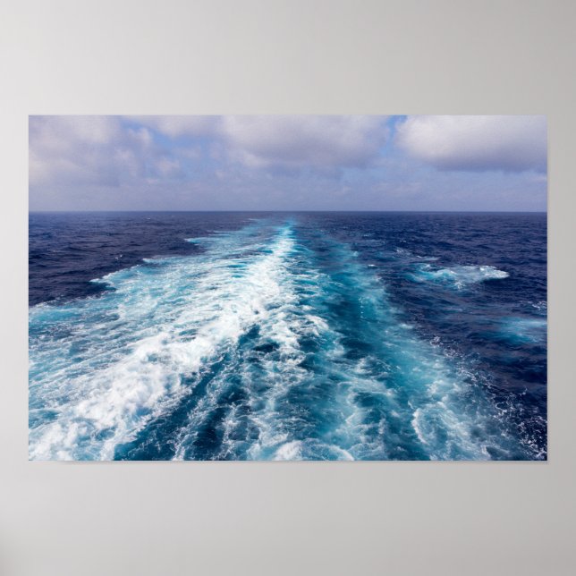 Cruise ship wake poster (Front)