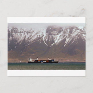 CRUISE SHIPS around SNOW MOUNTAINS America Postcard