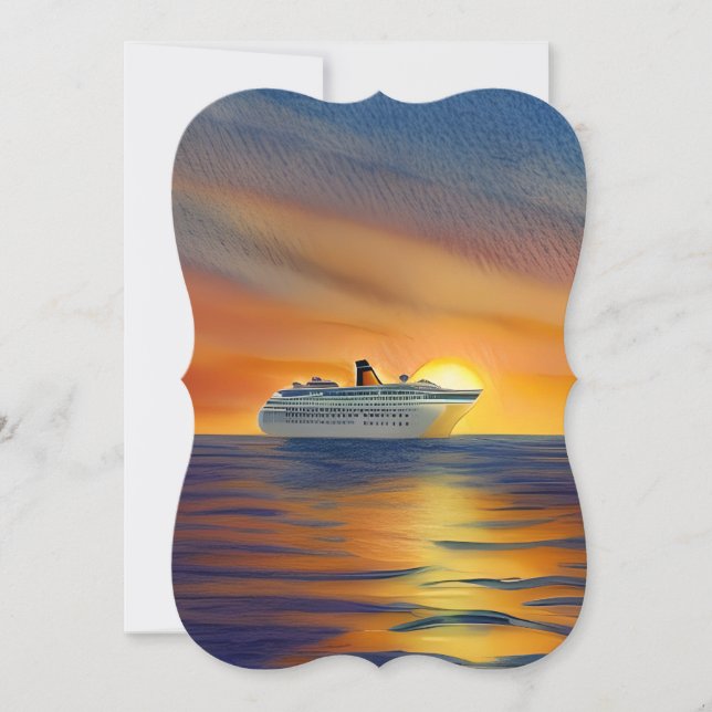 Cruise Ships Offer a Luxurious and Exciting Way to Card (Front)