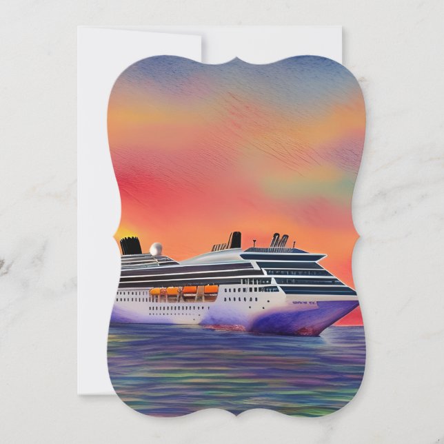 Cruise Ships Offer a Luxurious and Exciting Way to Card (Front)