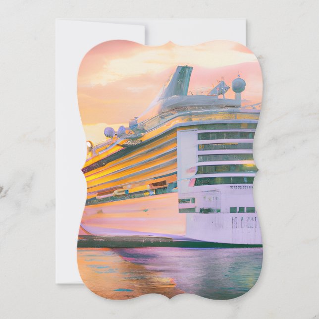 Cruise Ships Offer a Luxurious and Exciting Way to Card (Front)