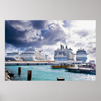 Cruise Ships Poster
