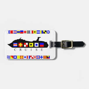 Cruise Signal Flags Luggage Tag (Personalized)