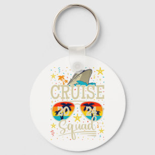 Cruise Squad 2024 Cruising Vacation Circle Keychain