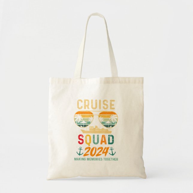 Cruise Squad 2024 Family Vacation Matching Group S Tote Bag (Front)