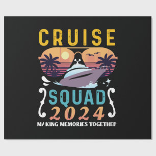 Cruise Squad 2024 Family Vacation Matching Group Wrapping Paper