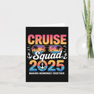 Cruise Squad 2025 Family Cruise Matching Summer Va Card