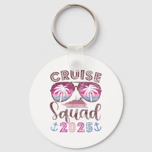 Cruise Squad 2025 Family Friends Vacation Matching Keychain