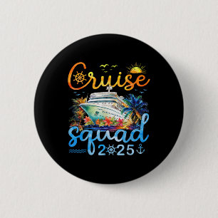 Cruise Squad 2025 Family Group Matching Cruising V 2 Inch Round Button