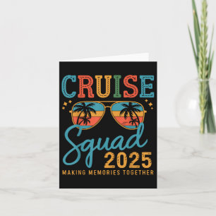 Cruise Squad 2025 Family Group Matching Summer Vac Card