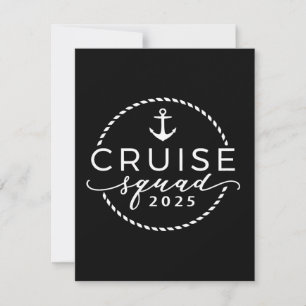 Cruise Squad 2025 Family Matching Outfit Summer  Holiday Card
