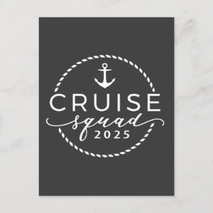 Cruise Squad 2025 Family Matching Outfit Summer  Holiday Postcard