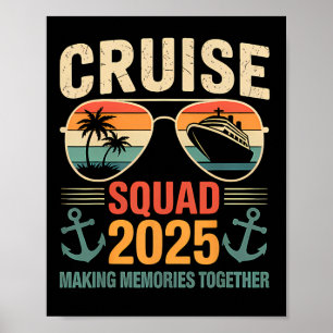 Cruise Squad 2025 Family Vacation Matching Group S Poster