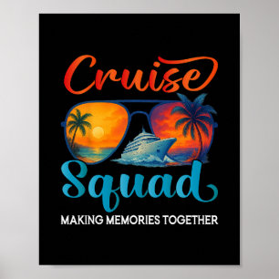 Cruise Squad 2025 Friends Family Vacation Matching Poster