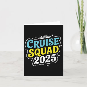 Cruise Squad 2025 Matching Family Group Summer Vac Card