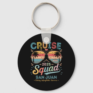 Cruise Squad 2025 San Juan Family Group Matching S Keychain