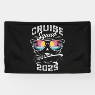 Cruise Squad 2025 Summer Vacation Matching Family  Banner