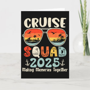 Cruise Squad 2025 Summer Vacation Matching Family  Card