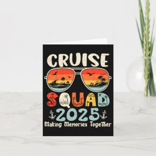 Cruise Squad 2025 Summer Vacation Matching Family  Card