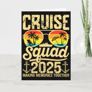 Cruise Squad 2025 Summer Vacation Matching Family Card