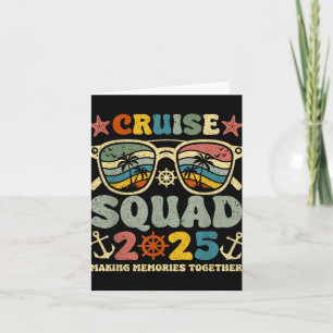 Cruise Squad 2025 Summer Vacation Matching Family Card