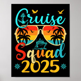 Cruise Squad 2025 Summer Vacation Matching Family  Poster