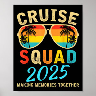 Cruise Squad 2025 Summer Vacation Matching Family Poster