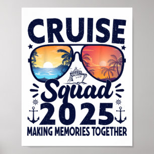 Cruise Squad 2025 Summer Vacation Trip Group Match Poster