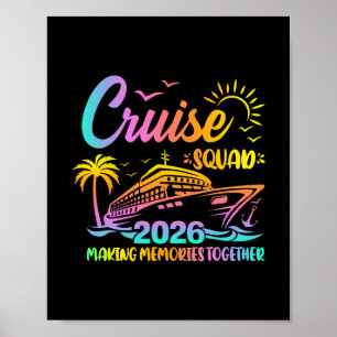 Cruise Squad 2026 Family Friends Vacation Matching Poster